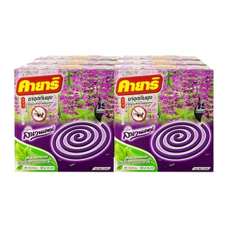 คายาริ ยาจุดกันยุง : กลิ่นลาเวนเดอร์ (144g x 10pcs) 6 packs Kayari Lavender Scent Effective Mosquito Protection Mosquito