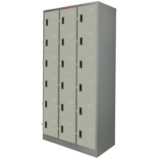 File cabinet OFFICE LOCKER PRELUDE PK-018 GREY Office furniture Home &amp; Furniture ตู้เอกสาร ตู้ล็อคเกอร์ 18 ประตู PRELUDE