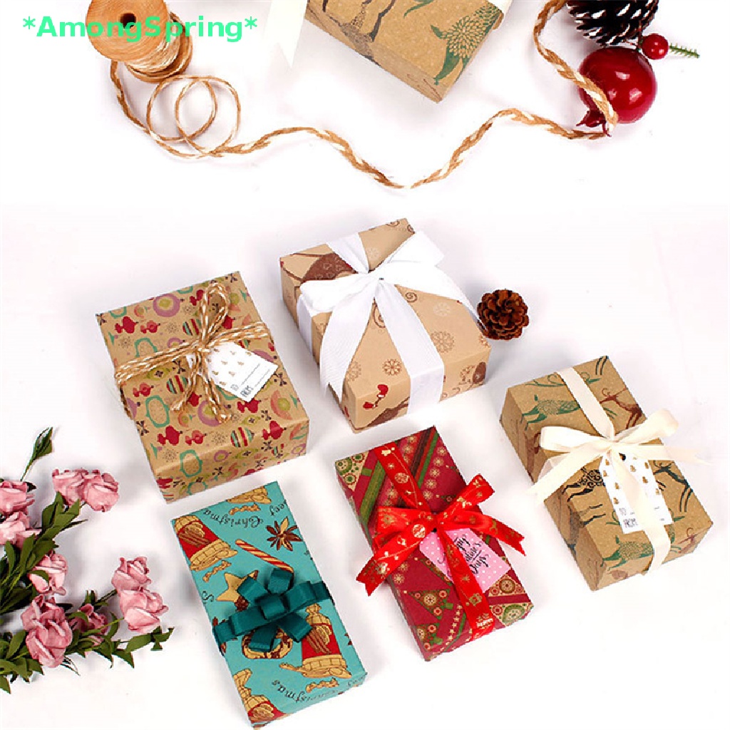 amongspring-gt-กระดาษห่อของขวัญคริสต์มาส-สําหรับงานแต่งงาน-งานวันเกิด-diy