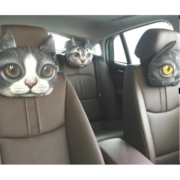 หมอนรองคอ-หมอนรองคอรูปแมว-หมอนรองคอในรถยนต์แฟชั่น
