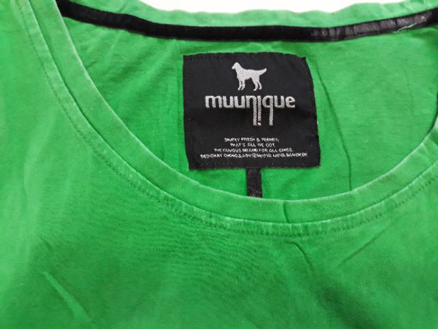 เสื้อยืดสีเขียว-มือสอง-muunique