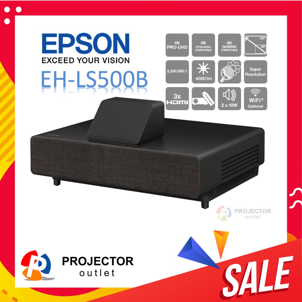 EPSON EH-LS500B ( Laser / 4K) | Shopee Thailand