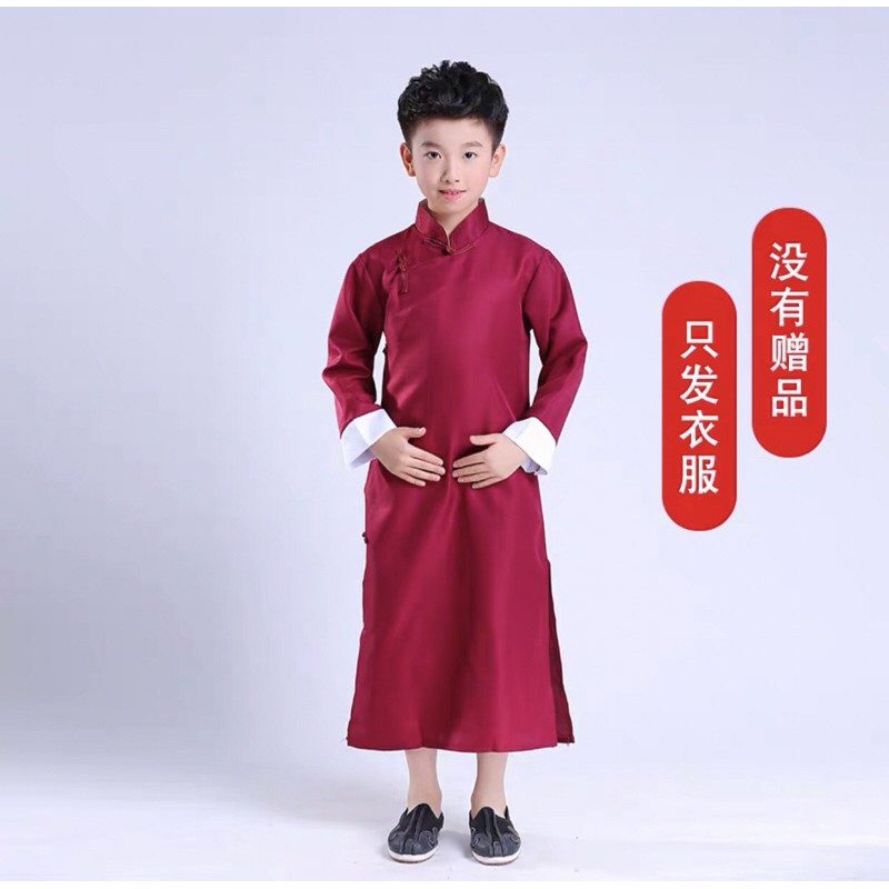 ภาพหน้าปกสินค้าชุดจีนเด็ก ชาย/ญ ใส่ได้ ชุดเจ้าพ่อเซียงไฮ พร้อมส่งในไทย No.0007 จากร้าน kj.shop บน Shopee