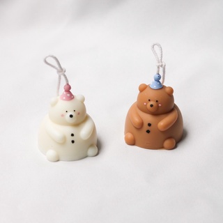 เทียนหอมน้องหมีปาร์ตี้ (Party Bear Candle) มีเก็บเงินปลายทาง