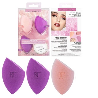 Beauty-Siam แท้ทั้งร้าน !! เซ็ตฟองน้ำสบู่ REAL TECHNIQUES 3 MIRACLE SPONGES + CLEANER