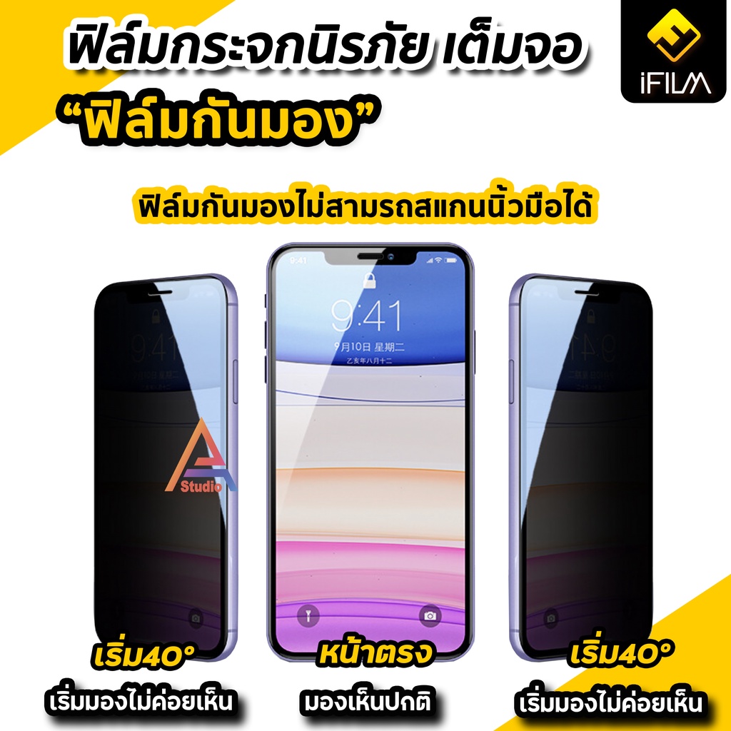 ifilm-ฟิล์มกันมอง-สำหรับ-ไอโฟน-15-pro-max-15plus-14promax-14-plus-13-mini-12-11-se3-film-privacy-ฟิล์มกระจก-กันเสือก