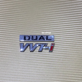 โลโก้ DUAL VVTi ติดรถ Toyota ราคาต่อชุดมี 2 ชิ้น