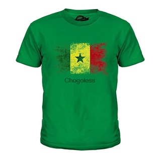 เสื้อยืดโอเวอร์ไซส์ขายดี เสื้อยืดแขนสั้นลําลอง พิมพ์ลายกราฟฟิค Senegal Distressed Flag แฟชั่นฤดูร้อน S-4 HOabld52FLfggj6