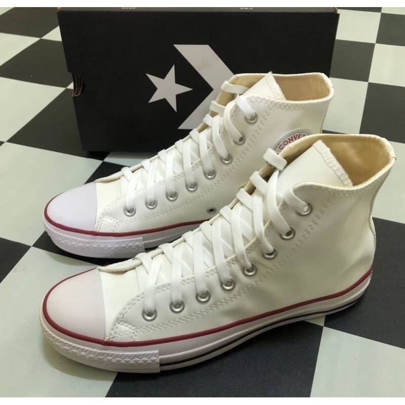 รองเท้าผ้าใบ-converse-หนัง-สีขาว