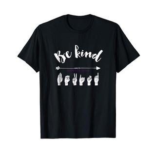 [S-5XL] เสื้อยืด พิมพ์ลาย Be Kind ASL สไตล์คลาสสิก สําหรับผู้ชาย