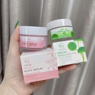 เซรั่มพรทิน่า เซรั่มใบบัวบก ว่านหาง Serum Centella Asiatica Pontina 30g./ เซรั่มรางจืด พรทิน่า Perfect White Serum 15g.