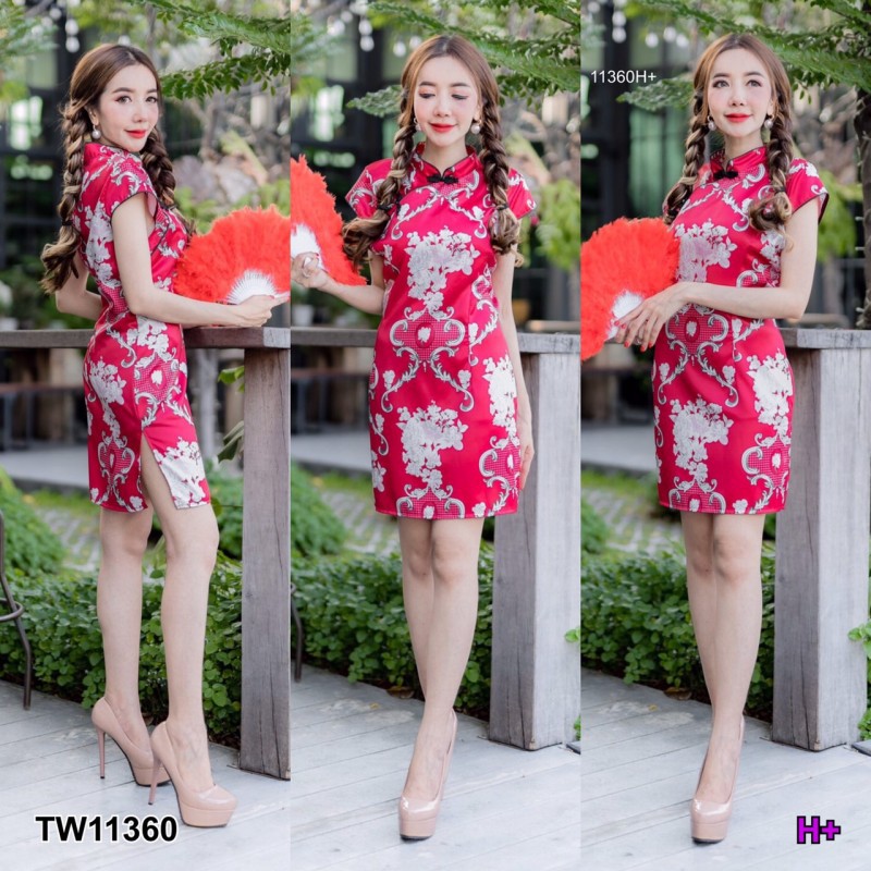 tw11360-เดรสกี่เพ้าแขนสั้น-รายละเอียดสินค้า-dress-เดรสกี่เพ้าแขนสั้นทรงสอบ-งานเนื้อผ้าซาร่า