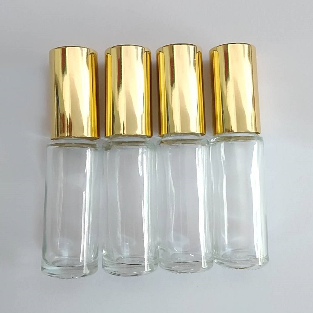 ขวดลูกกลิ้ง-ขวดใส่ฝาทองปริมาณ-5-ml-โหลละ-70-บาท