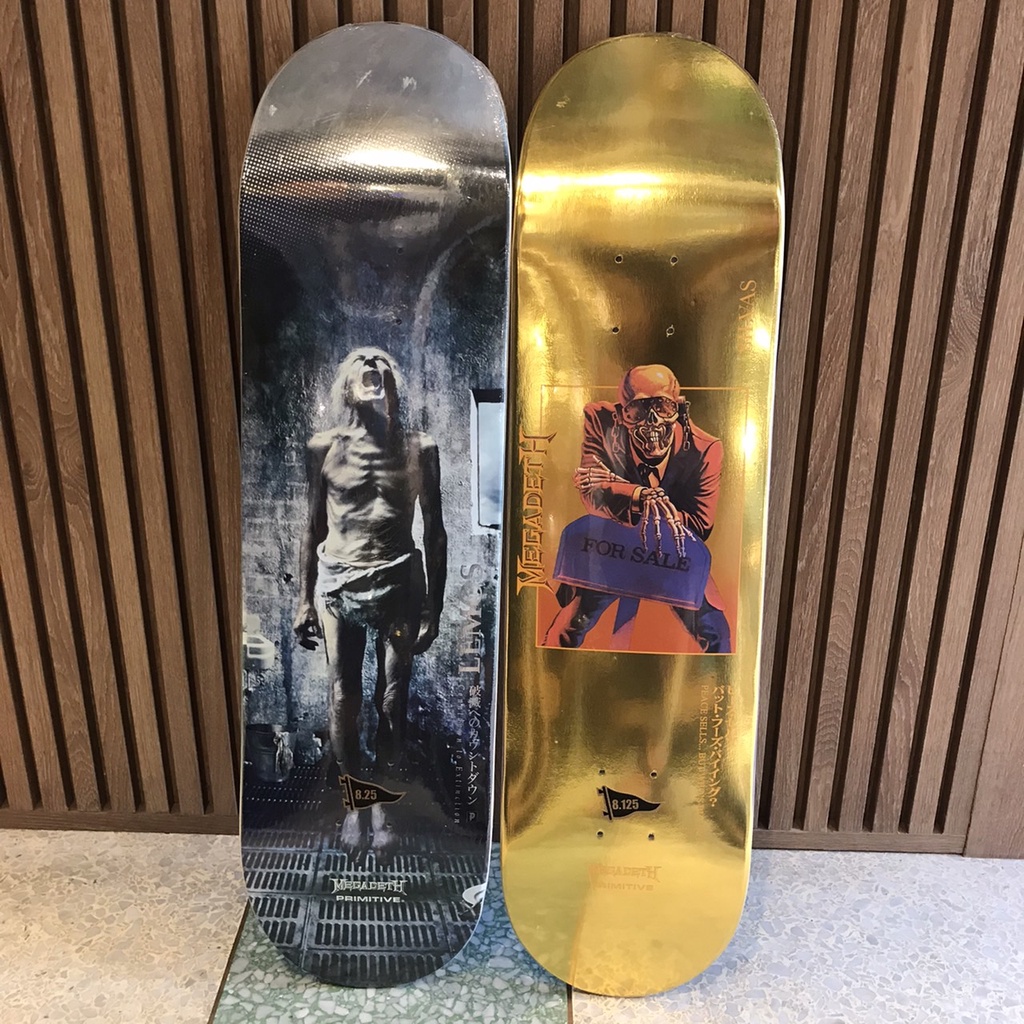 Primitive X Megadeth Silvas Peace Sells 8.125 Skateboard Deck