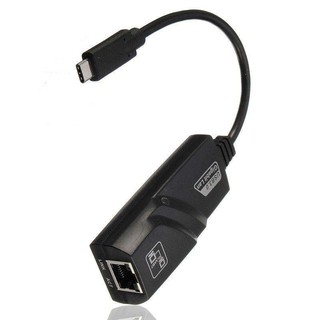 ภาพขนาดย่อของภาพหน้าปกสินค้าสายแปลง USB Type C USB 3.1 to RJ45 Gigabit Ethernet 1000Mbps LAN Network Adapter จากร้าน lorsou บน Shopee