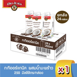 อะยัม กะทิ ออร์แกนิค ผสมน้ำมะพร้าว 250 มิลลิลิตร (ยกลัง 24 กล่อง)