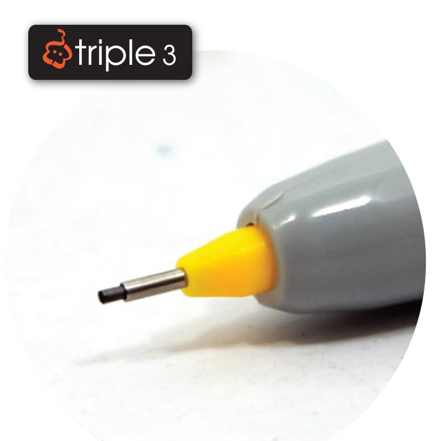 triple3-ดินสอกด-0-5-mm-mechanical-pencil-clickpoint-1-แท่ง