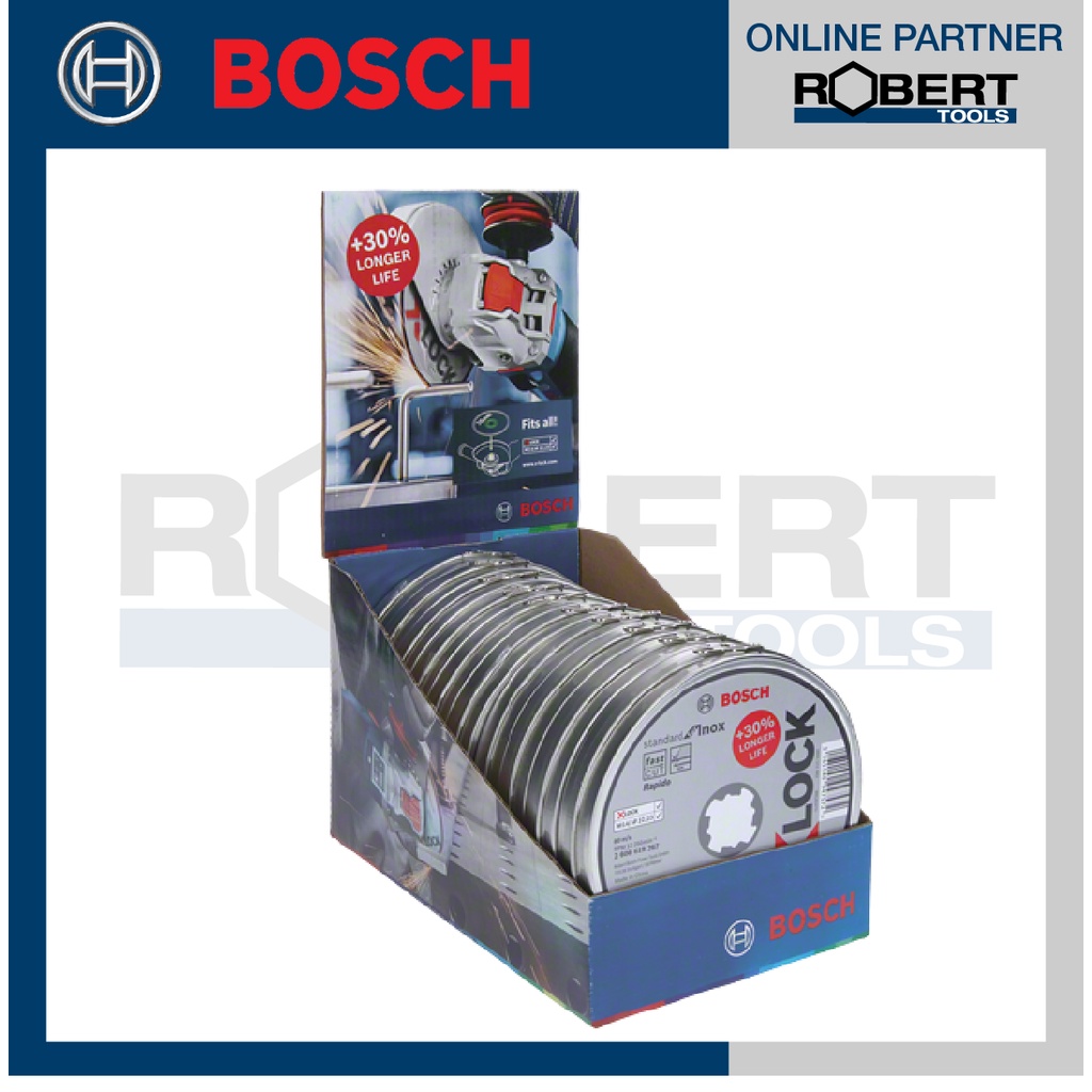 bosch-รุ่น-2608619267-ใบตัด-x-lock-125-มม-x-1-0-มม-t41-standard-inox-แพ็ค-10-ใบ