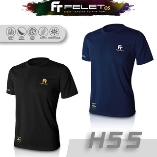 Felet H-55 เสื้อเชิ้ตแบดมินตัน ธรรมดา ทุกเพศ - สีดํา / กรมท่า