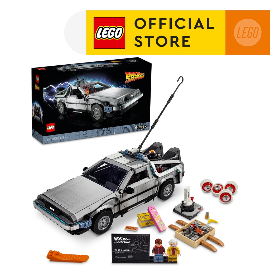 LEGO® 10300 Back to the Future Time Machine Building Kit for