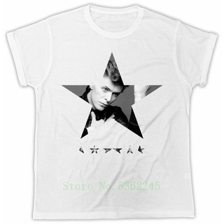 เสื้อยืดผู้ชาย เสื้อยืด ผ้าฝ้าย พิมพ์ลาย David Bowie Star Inspired Retro แปลกใหม่ S 2021 S-5XL