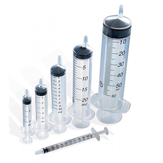 สินค้า Nipro Syringe 3, 5, 10, 20 และ 50 ml ไซริ้งค์พลาสติกไม่ติดเข็ม (แบ่งขายเป็นชิ้น)