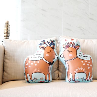 Couple Deer Pillow หมอนกวาง 2in1