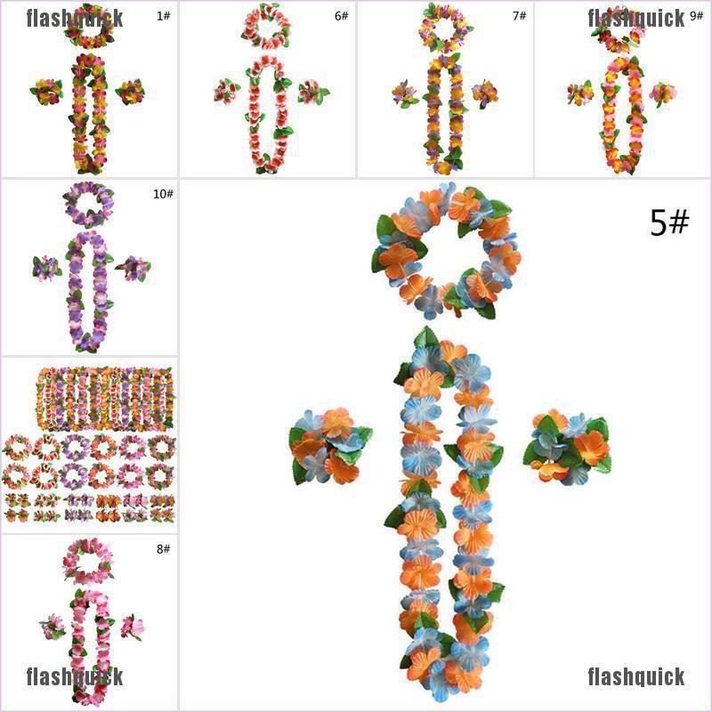 พวงมาลัยดอกไม้ฮาวาย-leis-4-ชิ้น-ชุด