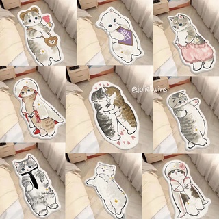 ส่งจากไทย🍑 SET 2 พรม พรมลายแมว พรมแมว สไตล์เกาหลี พรมน่ารัก พรมปูพื้น พรมเช็ดเท้า minimal มินิมอล carpet ของแต่งห้อง