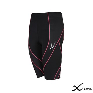 CW-X กางเกงขา 5 ส่วน Pro Woman รุ่น IC9157 พื้นดำเดินเส้นชมพู (RP)