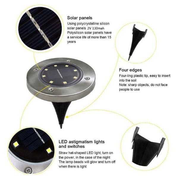 hyelaer-โคมไฟ-led-8-ดวง-พลังงานแสงอาทิตย์-กันน้ํา-สําหรับติดใต้ดิน