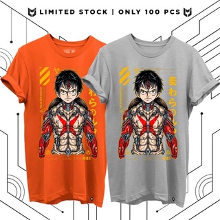 ผ้าฝ้ายแท้เสื้อยืด พิมพ์ลาย One Piece Luffy Digital Art Limited Only 100 ชิ้นS-4XLสามารถปรับแต่งได้