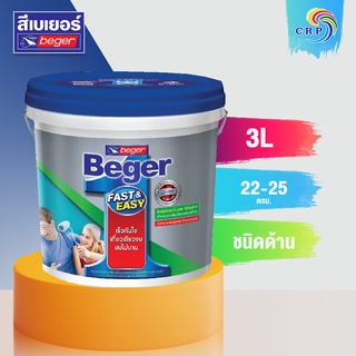 Beger One สีทาภายในพร้อมใช้ผสมรองพื้น ประหยัดแรง ประหยัดเวลา ประหยัดสี ฉีกกฏการทาสี