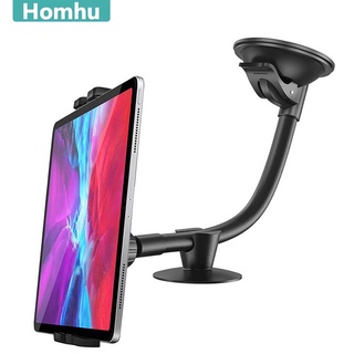 Universal Tablet Stand Long Arm Windshield Mobile Cellphone Car Mount Bracket Holder For 4-13.5 Inch iPhone iPad Pro Air