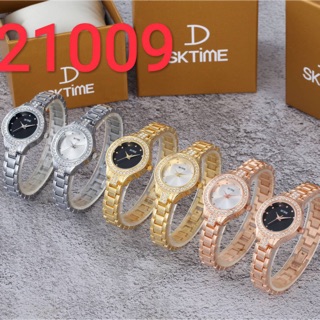 ราคาและรีวิว🌟ลดแรง🌟  นาฬิกา SK-Time รุ่น 21009 ของแท้ 💯% มีเก็บเงินปลายทาง