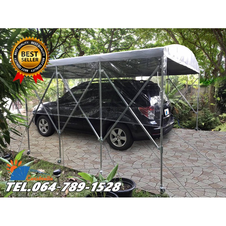 เต็นท์จอดรถพับได้-เต็นท์จอดรถสำเร็จรูป-carsbrella-รุ่น-twin-a-โครงสร้างสามารถ-ยืด-หด-และ-พับ-เก็บได้