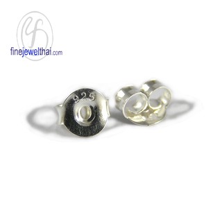 Finejewelthai แป้นต่างหูเงินแท้ 925, 5 มิลลิเมตร - Butterfly Stud Earring 925 with stamp 925, 5 mm,1 pairs - F001