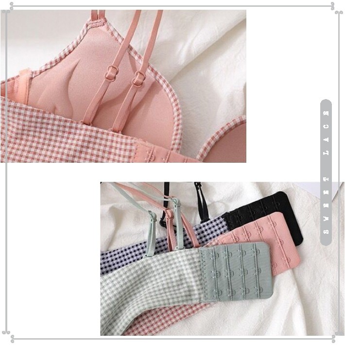 เสื้อชั้นในสตรี-ลายน่ารัก-สีสันสดใส-ไร้โครง-มีฟองน้ำดันทรงในตัว-ผ้านุ่มใส่สบาย