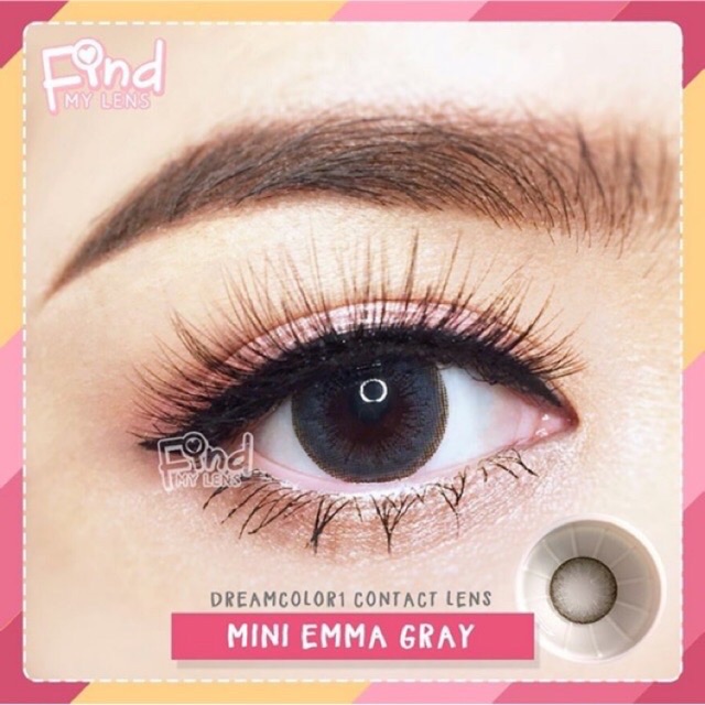 mini-emma-gray-brown-มินิ-สีเทา-สีน้ำตาล-เทา-ตาล-เรียบๆ-dreamcolor1-ค่าอมน้ำ42-contact-lens-คอนแทคเลนส์-ค่าสายตา