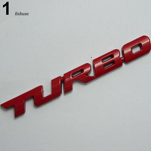 fhue-สติกเกอร์โลหะโลโก้turbo-3มิติสำรหับติดตกแต่งรถจักรยานยนต์-รถยนต์