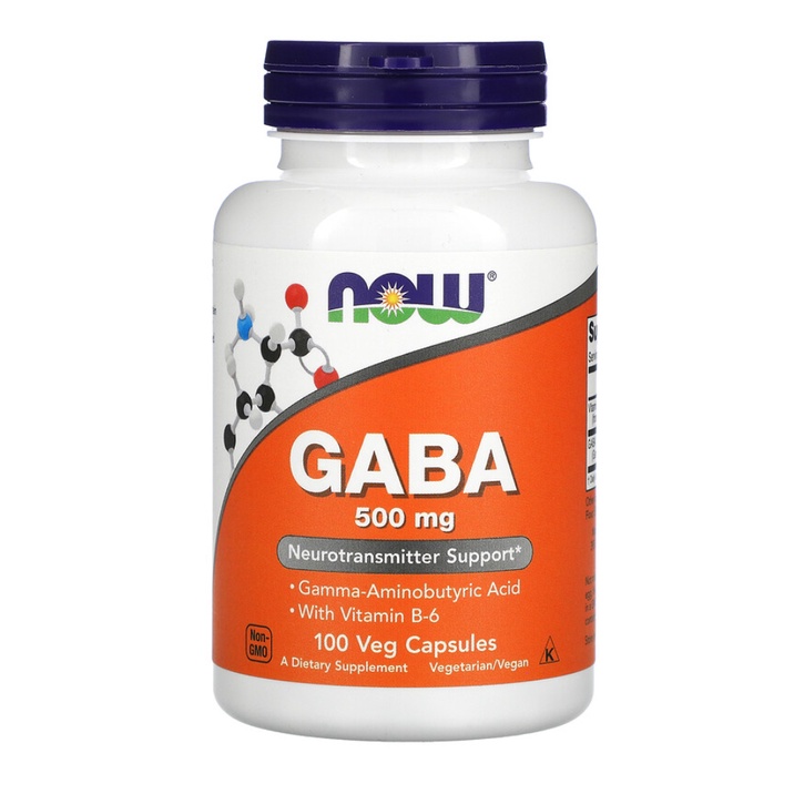 ภาพหน้าปกสินค้าNow Foods, GABA, 500 mg, 100 Capsules จากร้าน vitaminsale บน Shopee