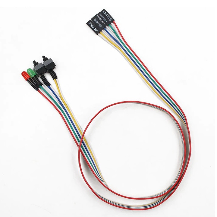 1PCs Computer Case LED Light ATX Power On Off Reset Supply HDD ...
