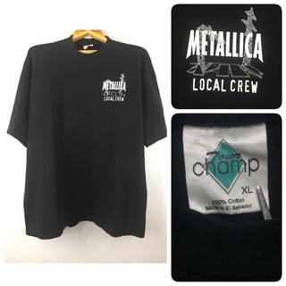 เสื้อทัวร์ยุค 90 Metallica,Concert T Shirt เสื้อทีมงานจัดคอนเสริ์ตในอเมริกาปี 1996