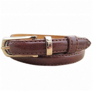 Fin 1 เข็มขัด เข็มขัดผู้หญิง Womens Belt เข็มขัดสตรี No. B221ZX - สีกาแฟ