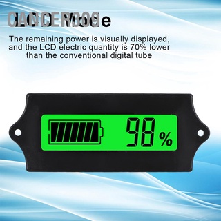 Cancer309 12-84V GY-6G Battery Power LCD Digital Display Voltage Meter Voltmeter with Light Alarm