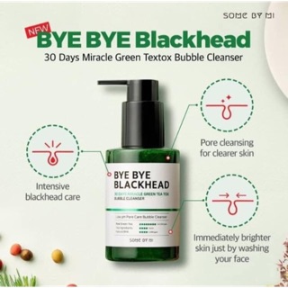 [Sale exp 01/2022] SOME BY MI BYE BYE BLACKHEAD 30 DAYS MIRACLE GREEN TEA TOX BUBBLE CLEANSER ขนาดปกติ 120g