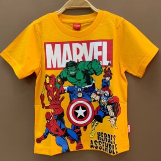 เสื้อยืด Marvel รวมเพื่อน สีเหลือง⭐️