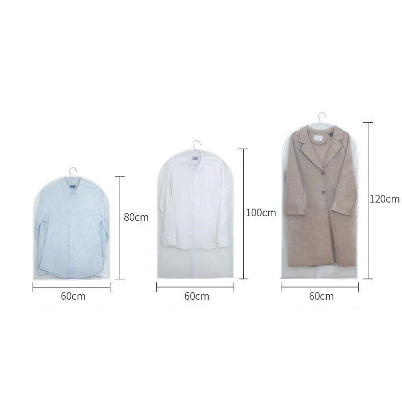 ภาพสินค้าถุงคลุมเสื้อผ้า ถุงคลุมเสื้อ ถุงใส่เสื้อผ้า ถุงใส่สูท ถุงเสื้อผ้า คละสี(A01-01-1 จากร้าน boutique668 บน Shopee ภาพที่ 1