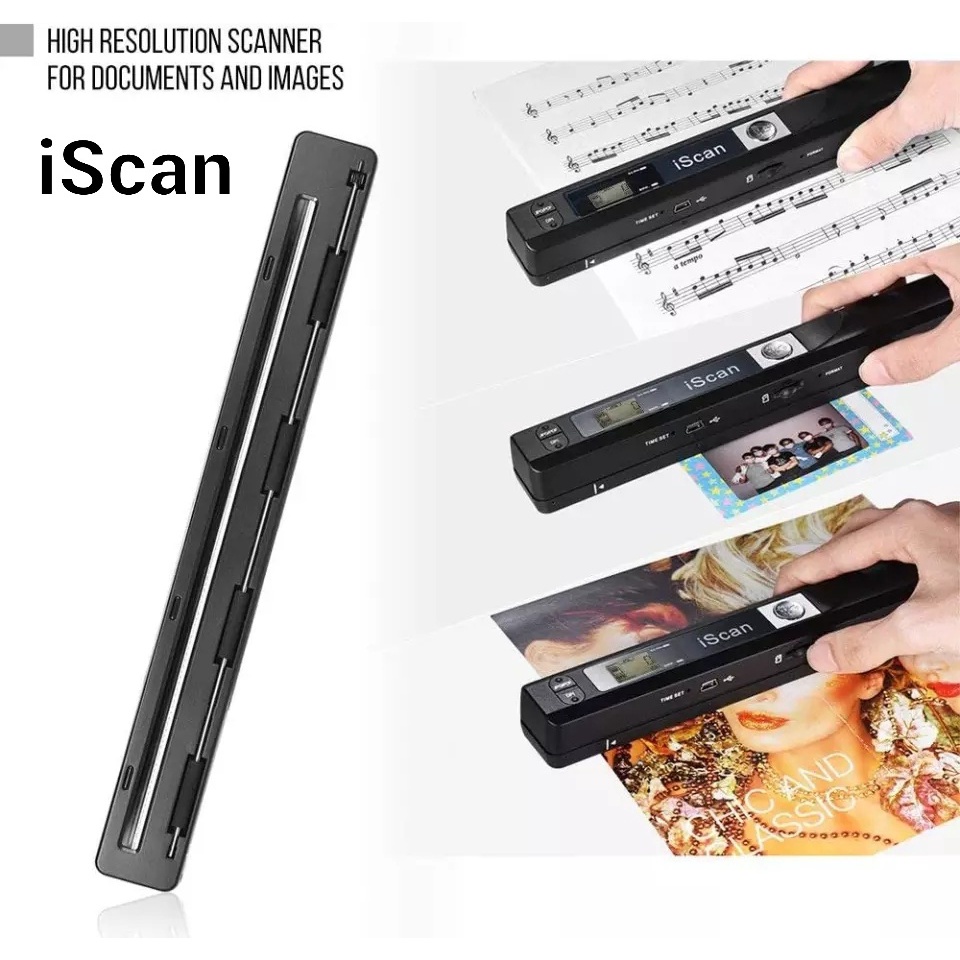 เครื่องสแกนเอกสารแบบพกพา Handheld Portable A4 Book Document Photo ...
