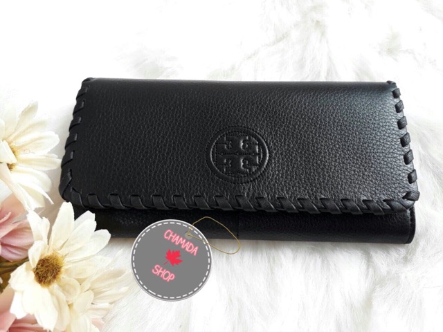 กระเป๋าสตางค์-tory-burch-2-พับ-สีดำ